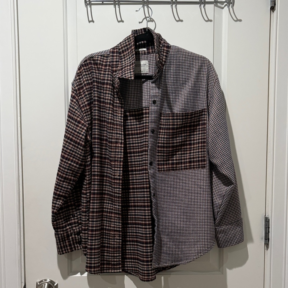 A&F oversized flannel